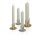 Kerzenleuchter silberfarben für KerzenD 3cm