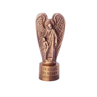 Bronze Engel mit Spruch, Höhe 7,5cm