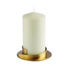 Kerzenleuchter goldfarben f&uuml;r KerzenD 8 cm
