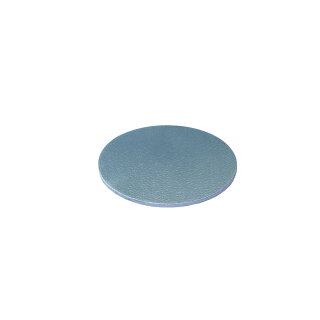 Silberfarbener Teller mit Oberflächenstruktur, D 10 cm
